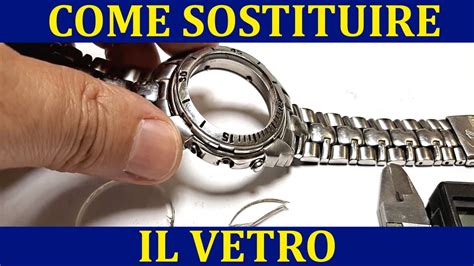 Come sostituire il vetro di un orologio .